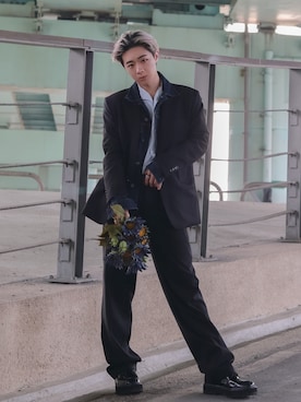 「GIVENCHY（ジバンシイ）のアイテム（シューズ）」を使った、Haochanghxxさん（メンズ・165cm）の冬コーディネート