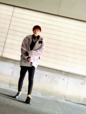 「LEGENDA（レジェンダ）のアイテム（ブルゾン）」を使った、KENTAさん（メンズ・178cm）の冬コーディネート