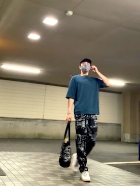 「UP START（アップスタート）のアイテム」を使った、KENTAさん（メンズ・176cm）の夏コーディネート
