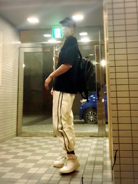 「HOOK（フック）のアイテム（パンツ）」を使った、KENTAさん（メンズ・176cm）の秋コーディネート