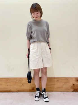 「ベーシックカラー」｜みやたけさん（レディース・167cm）の夏コーディネート