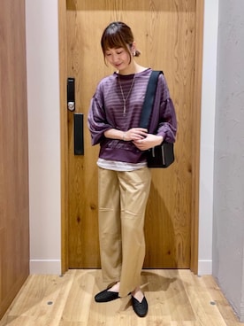 「coen（コーエン）のアイテム（アクセサリー）」を使った、みやたけさん（レディース・167cm）の夏コーディネート