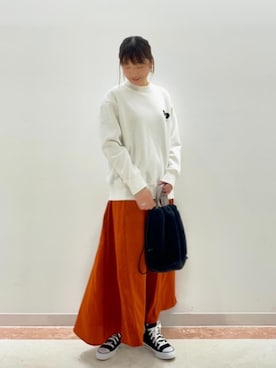 「PONY（ポニー）のアイテム」を使った、みやたけさん（レディース・167cm）の秋コーディネート