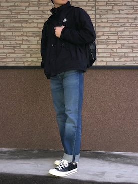 「ノースフェイス」｜やんしゅうさん（メンズ・169cm）の春コーディネート