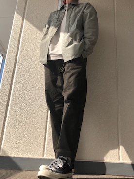 「Steven Alan（スティーブンアラン）のアイテム（ノーカラージャケット）」を使った、やんしゅうさん（メンズ・169cm）の春コーディネート