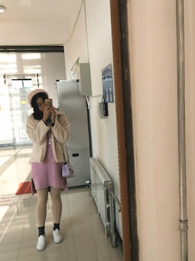「アイテム（キャップ）」を使った、妲己さん（レディース・178cm・10代）の秋コーディネート