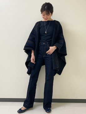 「アイテム（リング）」を使った、emiさん（メンズ・158cm）の冬コーディネート