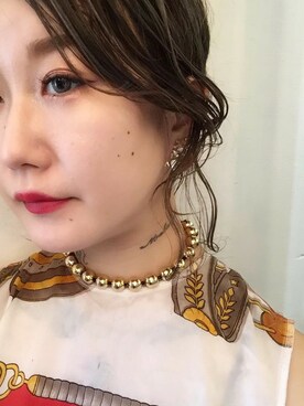「durfe（デューフ）のアイテム（ピアス（両耳用））」を使った、MOCOSHさん（レディース・151cm）の夏コーディネート