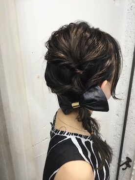 「hairarrange」｜MOCOSHさん（レディース・151cm）の夏コーディネート