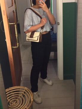 「UNKNOWN.（アンノウン）のアイテム（バッグ）」を使った、jadejade0.0さん（レディース・156cm）の秋コーディネート