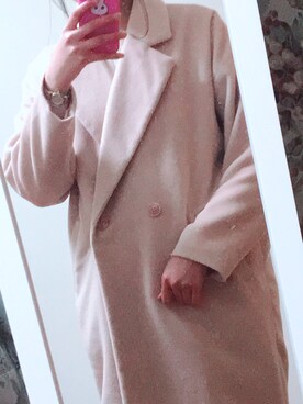 「RETRO GIRL（レトロガール）のアイテム（チェスターコート）」を使った、maaaさん（レディース・162cm）の春コーディネート
