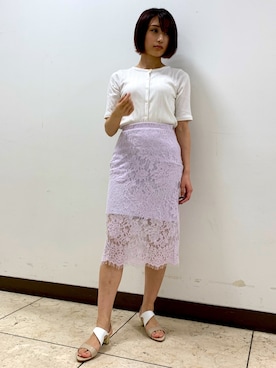 「HIMIKO On Rouge（ヒミコオンルージュ）のアイテム」を使った、HIMIKO　そごう千葉店さん（レディース・157cm）の夏コーディネート
