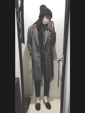 「TWNROOM（ツインルーム）のアイテム」を使った、Kana Akahataさん（レディース・167cm）の冬コーディネート