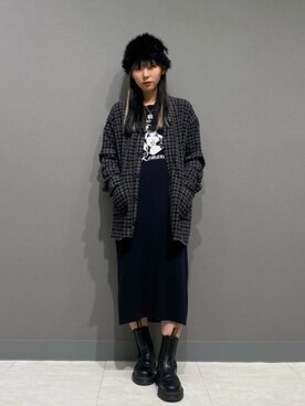 「らふこーで」｜「アイテム（ワンピース/ドレス）」を使った、minonminyonさん（レディース・159cm）の秋コーディネート