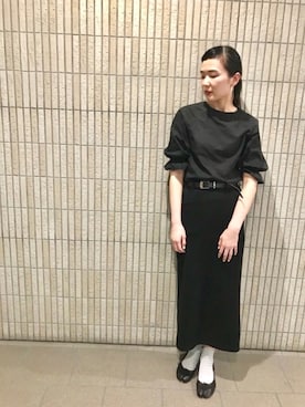 「BEAMS（ビームス）のアイテム（シャツ/ブラウス）」を使った、MIYUKIさん（レディース・172cm）の夏コーディネート