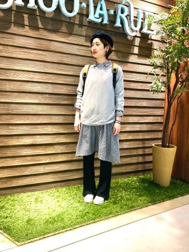 「ドレスキップ」｜「アイテム（シャツワンピース）」を使った、Ntm‼︎さん（レディース・172cm）の冬コーディネート