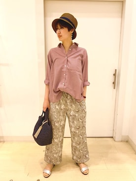 「リラックスコーデ」｜「アイテム（その他）」を使った、Ntm‼︎さん（レディース・172cm）の春コーディネート
