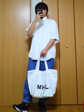 「SHIPS JET BLUE（シップスジェットブルー）のアイテム（ハンチング/ベレー帽）」を使った、たまんた@フォロバしますさん（メンズ・168cm）の夏コーディネート