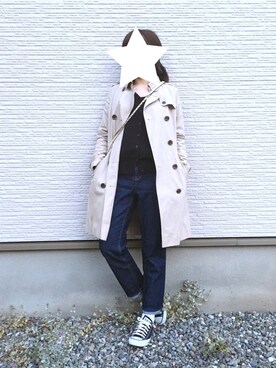 「CONVERSE（コンバース）のconverse（コンバース） ALL STAR OX（オールスターOX）（スニーカー）」を使った、sk...さん（レディース・160cm）の春コーディネート
