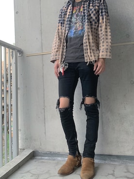 「NIRVANA」｜「アイテム（アクセサリー）」を使った、ひろきさん（メンズ・180cm）の秋コーディネート