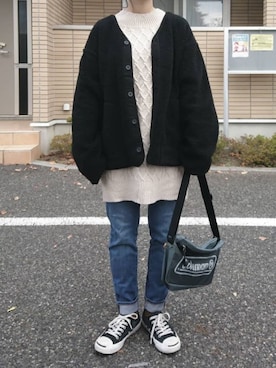 「CONVERSE（コンバース）のCONVERSE コンバース ジャック パーセル / JACK PURCEL（スニーカー）」を使った、ものさん（レディース・157cm）の秋コーディネート