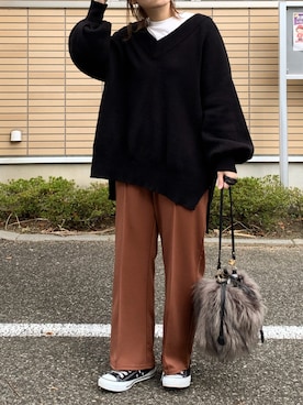 ものさん（レディース・157cm）の秋コーディネート