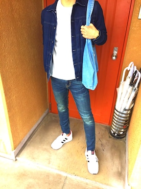 「YEVS（イーブス）のアイテム（ジャケット/アウター）」を使った、RYOさん（メンズ・164cm）の春コーディネート