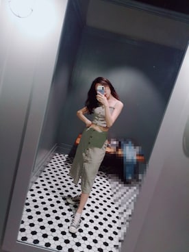 「试衣间」｜are elementさん（レディース・167cm）の春コーディネート