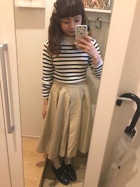 「ハイネックトップス」｜ぱぴこさん（レディース・151cm）の冬コーディネート