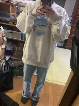 「パラグラフ」｜「アイテム（スウェット）」を使った、つばささん（メンズ・165cm）の春コーディネート