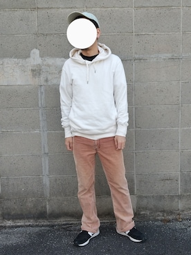 「Levi's（リーバイス）のアイテム（キャップ）」を使った、inusagiさん（メンズ・172cm）の夏コーディネート