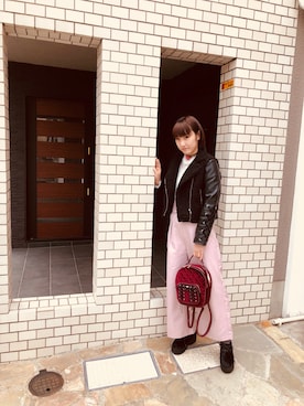 「EATME」｜「アイテム（ジャケット/アウター）」を使った、加藤美優さん（レディース・158cm）の冬コーディネート