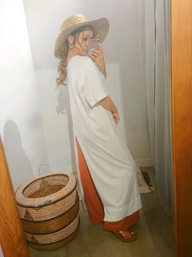 「VACANCY（ヴァカンシー）のアイテム」を使った、minomushiさん（レディース・147cm）の夏コーディネート