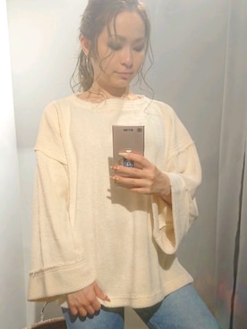 「Auntie Rosa Holiday（アンティローザホリデー）のアイテム（Tシャツ/カットソー）」を使った、minomushiさん（レディース・147cm）の秋コーディネート