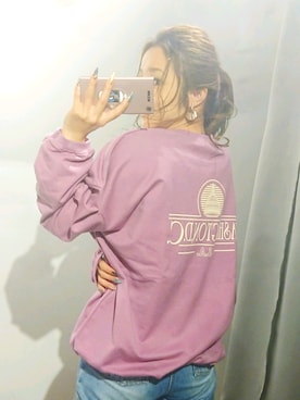 「Auntie Rosa Holiday（アンティローザホリデー）のアイテム（Tシャツ/カットソー）」を使った、minomushiさん（レディース・147cm）の秋コーディネート