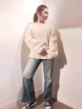 「ハンドメイド」｜minomushiさん（レディース・147cm）の冬コーディネート