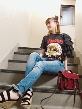 「gallery（ギャラリー）のアイテム」を使った、AZUさん（レディース・156cm）の夏コーディネート