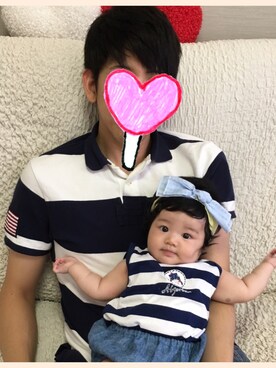 「生後3ヶ月」｜「アイテム（その他）」を使った、mi/aaさん（キッズ・60cm）の夏コーディネート