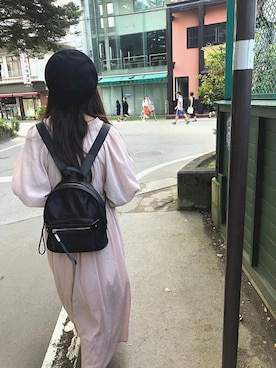 「chocomee（チョコミー）のアイテム（アクセサリー）」を使った、momoさん（レディース・153cm）の秋コーディネート