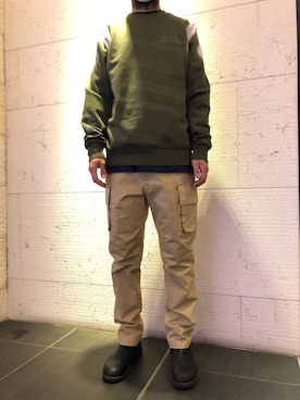 「DIESEL（ディーゼル）のアイテム（その他パンツ）」を使った、Y.さん（メンズ・174cm）の冬コーディネート