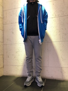 「DIESEL（ディーゼル）のアイテム（ナイロンジャケット）」を使った、Y.さん（メンズ・174cm）の春コーディネート
