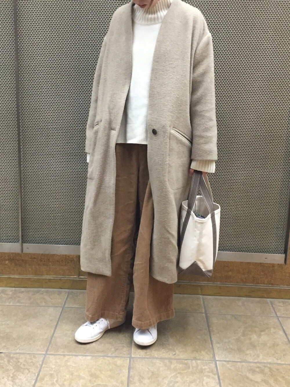 IENA（イエナ）の「ウールモッサーノーカラーコート◇（その他アウター