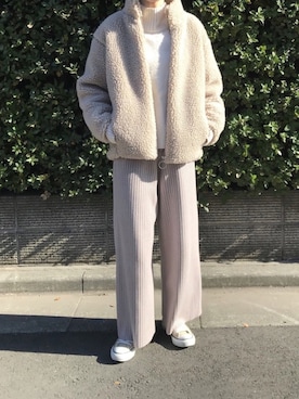 JOURNAL STANDARD - ウォッシャブルスタンドカラーボアブルゾン JOURNAL STANDARD relume（ジャーナルスタンダード レリューム