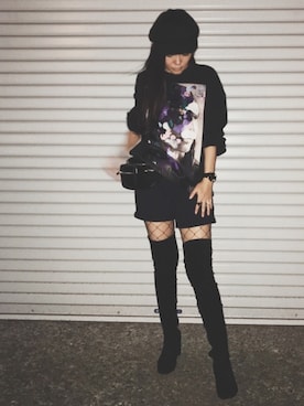 「MSGM（エムエスジーエム）のアイテム（スウェット）」を使った、HAL さん（レディース・155cm）の秋コーディネート