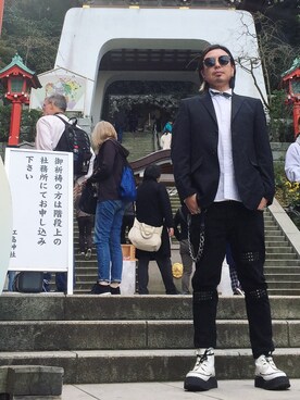 「ジョージコックス」｜「アイテム（ブーツ）」を使った、kAzuKiさん（メンズ・169cm）の秋コーディネート