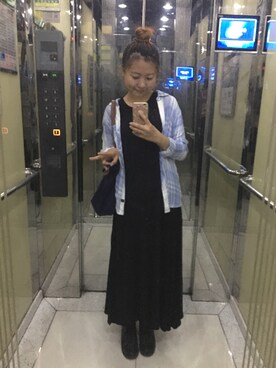 「Rails（レイルズ）のアイテム（トップス）」を使った、Antic Gaoさん（レディース・168cm）の夏コーディネート