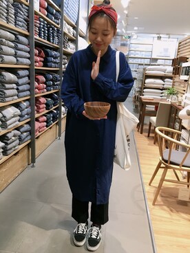 「アイテム（シャツワンピース）」を使った、Antic Gaoさん（レディース・168cm・20代）の冬コーディネート
