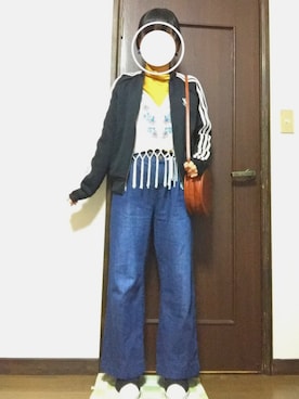 「アイテム（ジャージ）」を使った、nanaさん（レディース・158cm・10代）の冬コーディネート
