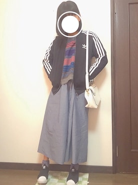 「アイテム（ジャージ）」を使った、nanaさん（レディース・158cm・10代）の春コーディネート