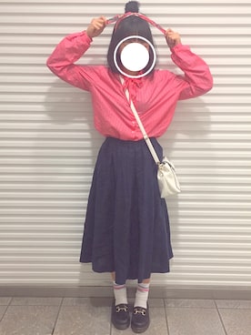「高橋愛」｜「アイテム（レッグウェア）」を使った、nanaさん（レディース・158cm）の春コーディネート